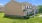 a large house with a lawn